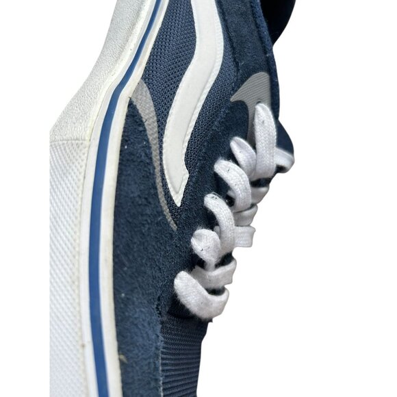VANS Pro Skate Shoes Sneakers Blue Suede White Mens Sz 7.5 Low Top Lace Up - Picture 7 of 16